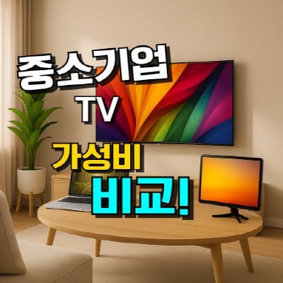 중소기업 TV 추천, 가성비 좋은 브랜드별 순위와 프리즘, TCL, 이노스 등 인기 티비 비교 이미지