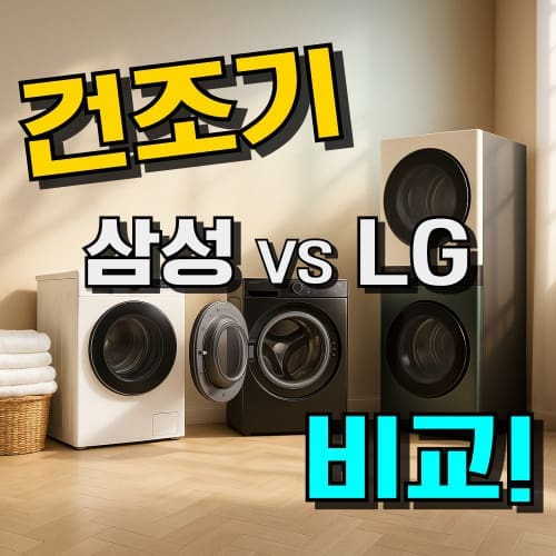 건조기 추천 TOP 7 : LG & 삼성 비교 구매가이드 (2026년)