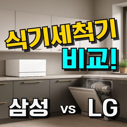 식기세척기 추천 LG 삼성 6인용 12인용 14인용 순위 비교, 가족 구성원별 최적 용량 안내 이미지