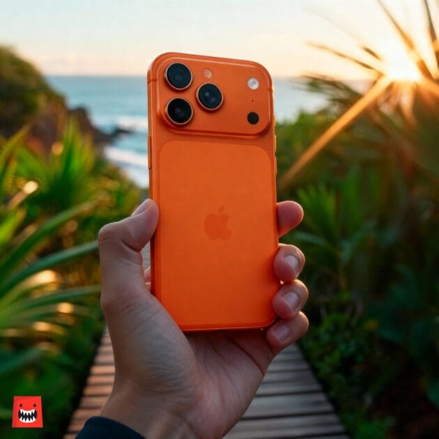 아이폰 17 프로 카메라 회전 컨트롤 버튼과 보호 풀커버 케이스 디자인을 보여주는 이미지, 실사용 가이드